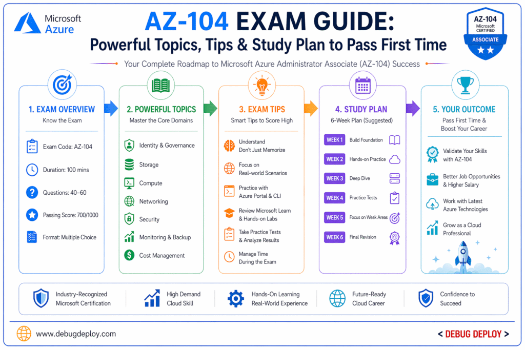 AZ-104 Exam Guide: Powerful Topics, Tips & Study Plan to Pass First Time