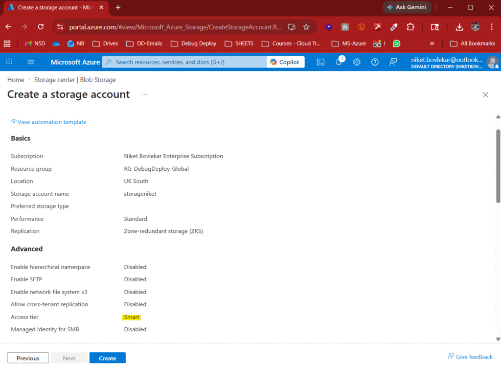Azure Smart tier