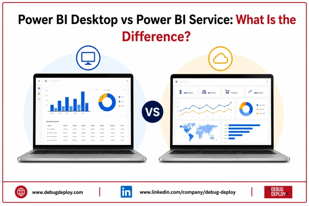 Power BI Desktop vs Power BI Service: What Is the Difference? power bi desktop vs service