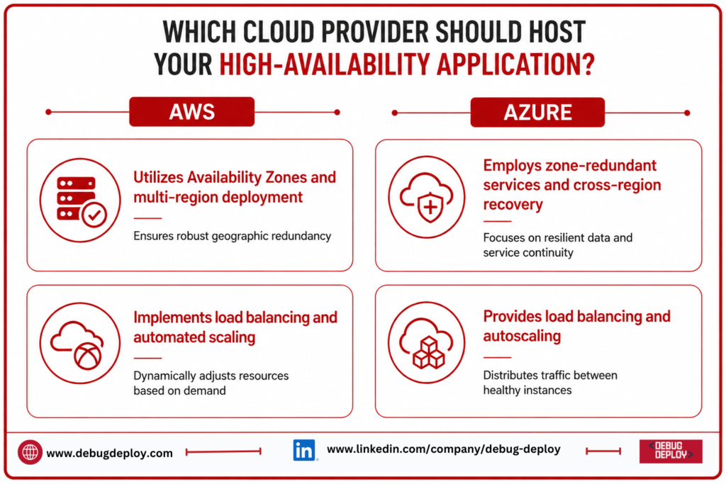 Azure vs AWS: Comparing Cloud Reliability, Availability & Performance in 2026 high provider application